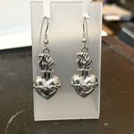 Sacred Heart Earrings Silver Photo 0