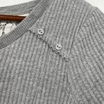 Anthropologie Eloise Chiara Dress gray thermal waffle knit boho warm size large Photo 6