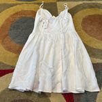 Sky to Moon NWT  Corset White Mini Dress Spaghetti Straps Junior’s Size Small Photo 4