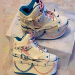 Platform grunge/punk style premium designer sneakers w spike harness sz:7 & 8NEW White Size 8 Photo 0