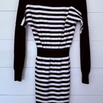 White House | Black Market  Women’s XXS Black White Sweater Dress Photo 0