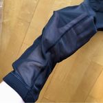 🌺 VINA Black Low Rise (8 in) Leggings, Mesh Panel Style Detail, Size S Photo 6