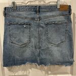 Aeropostale Blue Distressed Denim Mini Skirt Size 12 Photo 3