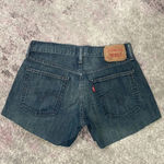 Levi's Levi’s 514 Women’s Dark Wash Cut Offs Slim Straight Denim Jean Shorts Sz 31 Photo 3