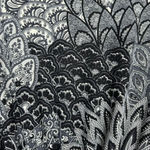 5th & Love Y2K  Baby Doll Midi Dress XL Paisley Black White V-Neck Fairy Grunge Photo 1