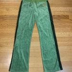 Juicy Couture  Gela Pam Velour Drawstring Tracksuit Pants Green Women's 14 Photo 0