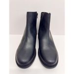 Clarks  Booties Size 9US Black Leather Pull On Block Heel Maye Palm Ankle Boots Photo 3