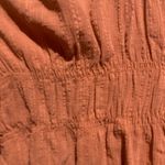 Lush Clothing Lush Rosewood Textured Boho Tie Neck Ruffle Sleeve Cotton Blouse Shirt Small Photo 7