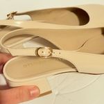 Stuart Weitzman  Tia 75 Slingback Pumps Liquid Metallic Nude Photo 5