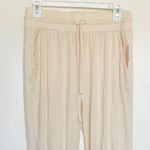 Loft Womens Sleep Sz XS Pants Jogger Loungewear Pajama Sleepwear Cream Pockets Photo 4