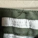 Charter Club Moss Green Meteorite The Lauren Fit Wide Leg Capris Photo 3