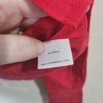 Tory Burch  Red Linen‎ Button Front Women 0 Summer Breathable Long Sleeve Top Photo 5