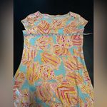 Lilly Pulitzer M Loren Short Sleeve Boatneck Dress Tini Bikini Breakwater Blue Photo 9