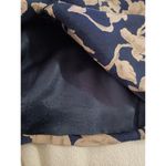 Rena Rowan  for Saville womens unstructured 4 button blazer top floral blue tan Photo 9