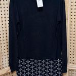 Casual/ Comfortable And Warm Hem Patchwork Sweater Dress Black Size XXL Photo 0
