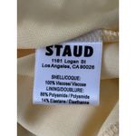 STAUD NWT  Mariana Strapless Mesh Dress Pale Honey Butter Yellow Maxi Drop Waist Photo 7