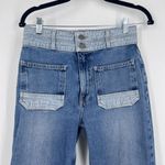 Joie  Gabriel Wide Waistband High Rise Straight Leg Jeans Light Wash Sz 27 Size 4 Photo 9