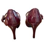 Calvin Klein  Merlot Patent Leather Jocey Heels Sz 6M Photo 7