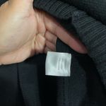 SOH Black Moto Cashmere/Cotton Blend Jacket/Cardigan With Leather Elbow Patch M Black Size M Photo 10