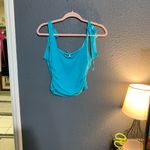 Free People  Women's Aqua Fur
Sleeveless Boulevard Tank Photo 4