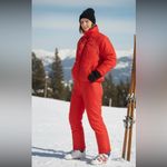 SKYR vintage ski set red bibs and jacket Medium Large Photo 1