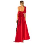 NBD  Red One Shoulder Top XS Cocktail Party Designer Taffeta Revolve $188 NEW Photo 2