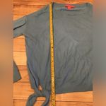 Lilly Pulitzer Nariah sweater Zanzibar blue soft side tie balloon sleeve Med Photo 2