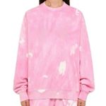 Sporty & Rich Tie Dye Women’s Pink Cotton Sweatshirt Size XS Photo 0