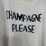 Wooden Ships Wooden Ship Champagne‎ Please Crew Knit Sweater Sz M/L Wool Mohair Beige Black Photo 2