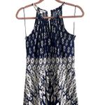 London Times Blue and White Patterned Maxi Dress Patterned Size 6 Wedding Guest Shower Boho Photo 2