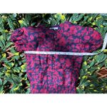 Delia's Y2K Magenta Blue Floral Midi Dress Size XS Photo 4
