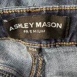 Ashley Mason  Premium SZ 0/24 Flare Jeans Floral Embroidered Frayed Boho Festival Photo 7