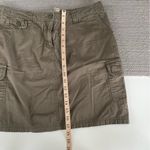 Massini Vintage Y2K  Olive Green Cargo Skirt 100% Cotton Size 10 Photo 3