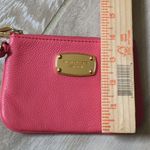 Michael Kors Coral Leather Wristlet with Card Slots Pink Photo 10