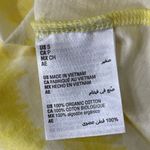 INC  Earth Small Top Long Sleeve Stretch Tie-Dye Crew Neck Cutout Shoulder Yellow Photo 6