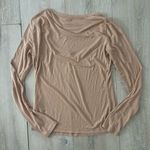 L'Agence L’agence Brown Ribbed Long Sleeve Photo 2