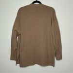 Sandro Cardigan Wool Cashmere Blend Oversized Sweater Italian Yarn Side Slit 2 Photo 1