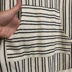 Acemi  Off White Black Stripes Sz Large Pullover Hoodie.          2630 Photo 2