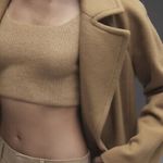 Everlane Cozy Stretch Tank Wool Yak Knit Cropped Soft Top Camel Tan NWT Size XS Photo 7