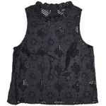 J.Crew  Fleur top in eyelet S Black NWT‎ Photo 0