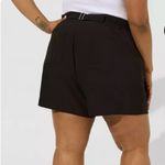 Torrid Wide Leg Studio Crepe Women's Black Pleated Shorts 20 Photo 1