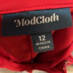 Modcloth  Purely Pretty Red pleated miniskirt with bow Photo 5