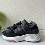 Adidas  Retropy F90 Lace Up Sneaker in Dark Grey Photo 2