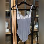 Nip Tuck Sorrento Stripe Joanne One Piece Swimsuit navy tummy control ruched White Size 6 Photo 2