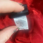 Frederick's of Hollywood  Satin Pajama Set Large Long Sleeve & Pants Red Photo 2