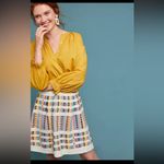 Anthropologie Multicolor Patterned Skirt Akemi + Kin Beaded Natural Embroidered Photo 2