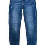 American Eagle High Rise Jegging Stretch Blue Distressed Jeans Women's 0 Short Photo 0