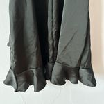 Pretty Little Thing  black strappy mini dress ruffle size 8 NWT Photo 2