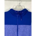 Adidas 2— Women's Heathered Climawarm Full Zip Hoodie Blue Size Medium Photo 3