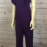 Boutique Ruffle Wide Leg Romper Jumpsuit Fancy purple in size small Photo 8